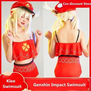 لعبة ملابس السباحة للسيدات Genshin Impact Cosplay تعال إلى كل من Swimsuit Summer Anime Women Sexy Split Swimwear 2022 Bikini Sister S-XLC24315