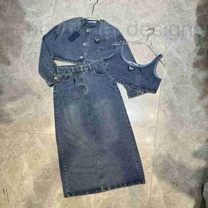 Jaquetas femininas designer denim roupas legal menina lavada jaqueta calças meia saia shorts de uma peça colete cpoo