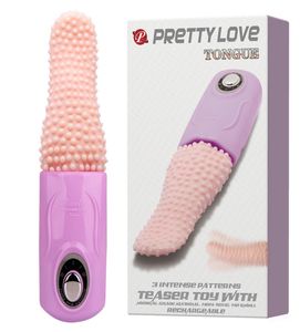 Prettylove P USB перезаряжаемый вибратор для языка, игрушка для лизания, мощный 3-скоростной вибратор Gspot, оральный вибратор, секс-игрушки для женщин, новинка 171863515