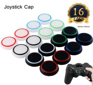 16PCSシリコンの夜間コントローラーサムグリップキャップP4のためのジョイスティックカバー360 Xbox One Analog Stick Caps代理人4232651