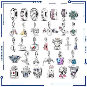 925 Silber 2023 Neue Mode Kaninchen Mädchen Parfüm Charm Bead Anhänger Geeignet für Original PAN Armband Frauen DIY Schmuck Kostenloser Versand