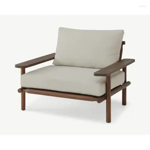 Camp Furniture Outdoor Single Sofa Teak Wooden Patio Lounge Chair - Nonomi