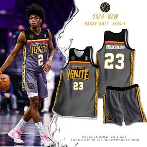 Nuova maglia G-League tuta da basket americana da uomo personalizzata uniforme da competizione per allenamento sportivo per studenti universitari