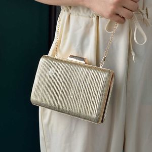 Lady Abendtaschen Falten-Banketttasche Luxus minimalistisch für Frauen