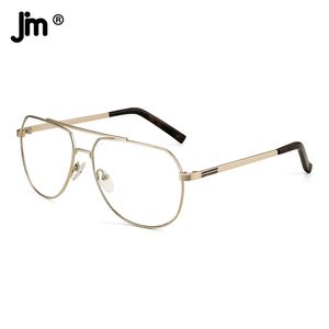 Pilot Double Bridge Anti Blue Light Glasses Men Women Vintage Computer Fake Clear Glasses Prescription custom 240304