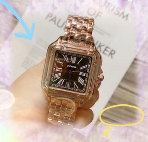 Famous top designer watch Luxury Crystal Glass Square Roman Tank Clock Quartz Battery Power Movement Stainless Steel annual explosions all the crime watches gifts