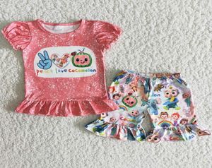 2021ベビーガールデザイナー服夏の服全体の子供服セット幼児衣類服ブティック衣装FA4399797