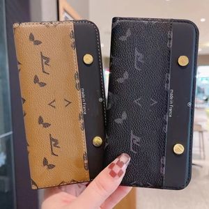 Fashion Designer Phone Case Leather Card Holder for Apple IPhone 15 14 13 12 11 ProMax Case iPhone15 14 Plus 15 Pro 14 Pro 13Mini 12 Mini Full Frotective Mobile Cover