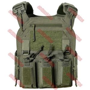 Coletes avançados Modular 1000D Molle Sistema de corte a laser Nylon Colete tático de alta velocidade com bolsa tripla dupla 24315