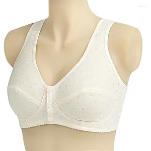 Reggiseni con chiusura frontale in cotone per donna Wirekess Cami Bra Bralette Intimo confortevole Lingerie femminile Busto