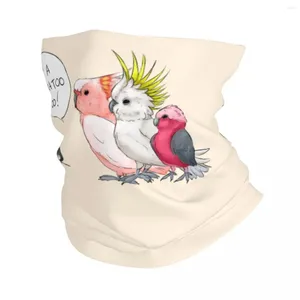 Bandanas Funny Cockatoo Cockatiel Bandana Neck Gaiter For Ski Camping Men Women Wrap Scarf Parrot Birds Balaclava Warmer