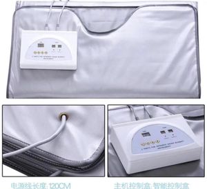 New model 2 Zone FIR Sauna FAR INFRARED BODY SLIMMING SAUNA BLANKET Heating Therapy Slim Bag SPA Body Detox Machine6542412