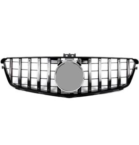 För C Class W204 GT Mesh Grilles ABS Material 20072014 Racing Grills Ersättare njurgrill Front Bumper7295203