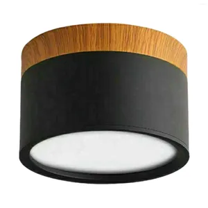 Ceiling Lights LED Light Surface-Mounted Spotlight Lamp Warm White Downlight For Living Room Dining Corridor Black