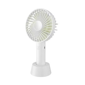 Ventilatori portatili mini ventilatore portatili ricaricabili tramite USB con base Ventola di raffreddamento ad aria regolabile a 3 velocità per esterni estivi con supporto per telefono