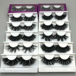 Mikiwi 5103050100 Fluffy Mink Lashes grossist med förpackning 25 mm ögonfransar Bulk 3D Custom 240305