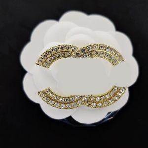 20Style Designer Märke Double Letter Brosches Geometric Sweater Suit Collar Pin Brooche Fashion Crystal Rhinestone Pearl Unisex Brosch Wedding Jewelry Gifts