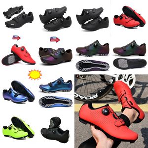 Men Road Sports Dirt Cyqcling Mtbq Bike Flat Speed Cycling Sneakers Flats Mountain Bicydcle Footwear SPD Cleats Shoe 95 s