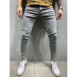 High Quality Men's Elastic Tight Fitting Small Leg Jeans Gold Medal