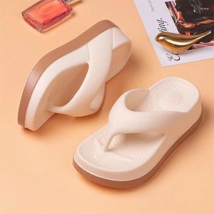 Women's Flip-flops 977 Slippers Summer Outdoor and Indoor Thick-soled Sandals 5cm Increase Height for Beach 39328 Sals