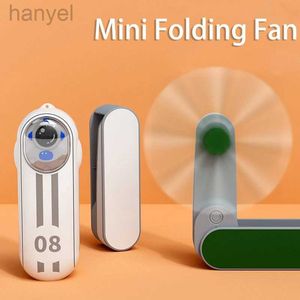 Electric Fans Mini Folding Fan Handheld Portable USB Laddningsbara fläktar för student Electrical Appliances Outdoor Travel Air Ventilado FS139 240316