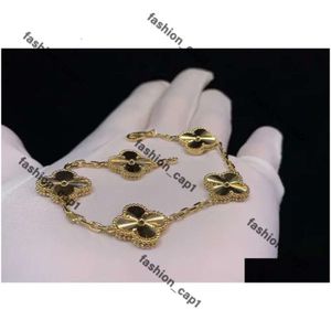 Vanclef bransoletka Van Clover Clover Bransoletka Four Leaf Clover Bransoletka Bransoletka Designer Bransoletka Łańcuch Bransoletki Spersonalizowany Biegło Srebrne łańcuchy bramletowe 18K Złota Braclet 166