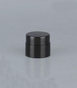 黒い空の5グラム5mlプラスチックポットジャー化粧品サンプル空の容器ねじキャップ蓋メイクアップアイシャドウネイルパウダーrrd30536635656
