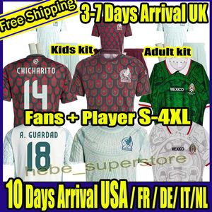 S-4xl 2024 Meksyk piłkarski koszulka H. Losano Chicharito G dos Santos C. Vela 24 25 Zestawy koszulki futbolu sportowego mężczyźni kobiety / Kit Kit meksykański mundurowy dom