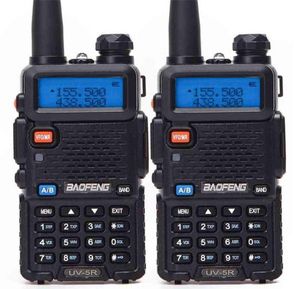 1O 2PCS Baofeng BFUV5R Ham Radio portatile Walkie Talkie Pofung UV5R 5W VHFUHF Dual Band bidirezionale UV 5r CB 2108178135369