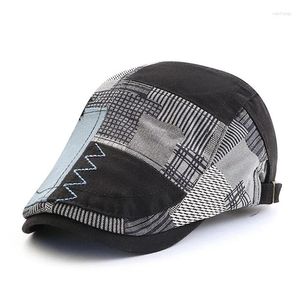 Berretti da baseball Designer Berretto Cappello Uomo Retro Sboy Capwork Plaid a spina di pesce con visiera piatta Donna Guida Cabbie Gatsby Casquette Drop Deliver Dhc4O