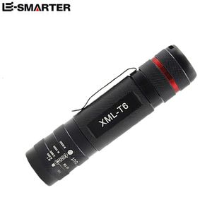 New Best-Selling LED With Pen Clip And Strong Light T6 Charging Zoom Mini Outdoor Flashlight 662252