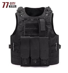 77City Killer Combat Hunting Molle Vest Soldier Tactical Vest Army CS Jungle Camouflage Carrier Shooting3990398