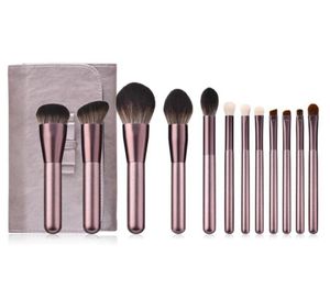 Hochwertiges Make-up-Pinsel-Set, modisch, helle Make-up-Tools, Lidschatten, Foundation, Lipgloss, Concealer, Augenbrauenpinsel mit Tasche 7678889