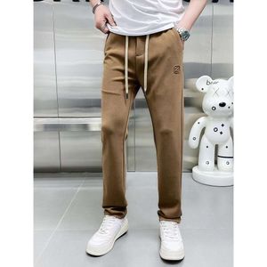 Zegna Suit Pants dżinsy dżinsy celebryci męskie spodni mody marka mody montowanie dżinsów Zegna luźne spodnie nogi wysoka szlachta szlachta