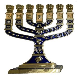 Candle Holders Menorah Candelabrum Candelabra Metal Candlestick Holder For Fireplace Dining Room