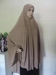H009 Big Size XXL 120*110 cm Muslim Pray Hijab Amira Pull On Scarf Headscarf Islamiska halsdukar Långt toppturban Caps Bonnet 240301