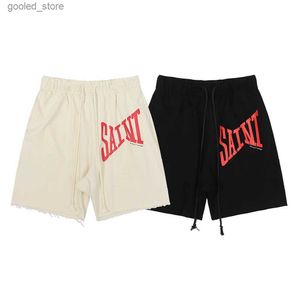 Herr t-shirts groda drift mode streetwear saint micheal strand basket casual harajuku sommar shorts byxor för män kläder q240316