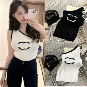 Designer Mulheres Tank Top Bordado Logo Crop Tops Advanced Fashion C Letter Graphic Logo Tops Verão Esportes Tanques de Malha Mulheres Colete Camisetas Camisetas Pulôver Camisas