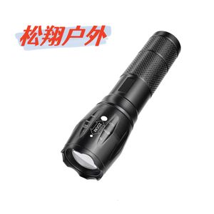 Aluminiumlegering A300 Strong Light T6 Bead Telescopic Zoom Mini ficklampa 292426