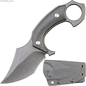 Taktiska knivar Eafengrow C1299 Fixat Blade Knifed2 Steel Blade G10 Handle utomhus EDC -kniv för camping vandringsfiske med Kydex Sheathl2403