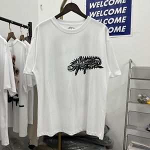 2024 Loose Fit Tee Men Women Hip Hop T-shirt Printed Summer Short Sleeve Tshirts