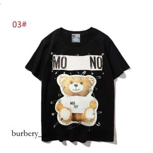 Sunmmer Womens Mens Designers T Shirts Tshirts Fashion Letter Printing Short Sleeve Lady Tees Luxurys Casual Clothes Tops T-shirt Moschinoness 799