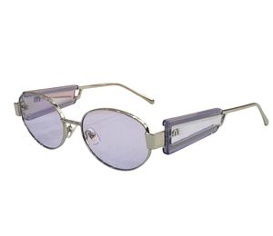 Женские дизайнерские солнцезащитные очки высококачественные овальные солнце ретро маленькие круглые солнцезащитные очки для взлетно -посадочной очки Aaaaa #26742