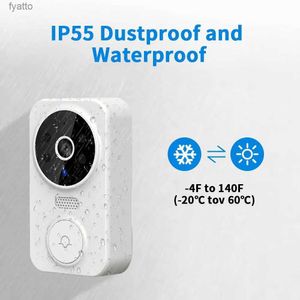 Doorbells Tuya Popular M8 wireless doorbell camera 1080 high-definition information ring ringtone WiFi video intelligent intercom4S4C H240322