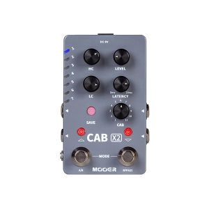 Guitar Mooer Cab x2 Stereo IR Cabinet Simulering Pedal Dual Channel Cab Simulation Guitar Effects Pedal 14 Förinställningar 11 Factory IR