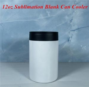 12oz Sublimationsdosenkühler Rohlinge Dosenisolator Edelstahl Sublimationsbecher Nahtloser Bierhalter Vakuumisolierte Flasche 1361173