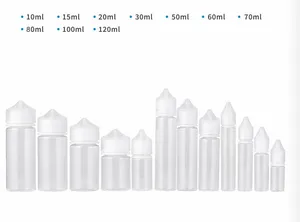 Toptan Goril Pet Şişeleri E-sıvı Şişeler Tek boynuzlu at 15ml Pet Malzemeleri Vaper puf çubuğu özelleştirilmiş renk, boyut tasarımları için çocuk geçirmez ve belirgin kanıt kapağı ile