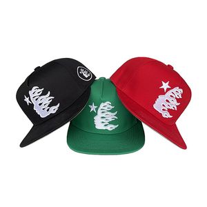 2024ss Mode Hiphop Baseball Caps Erwachsene Outdoor Casual Hüte Schwarz Rot