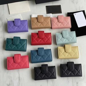 Black 10a Luxury Wallet Super Original Quality Quilted Women Card Holder Real Leather Caviar Fashion Coin Purse Lady Credit Designers Bag
