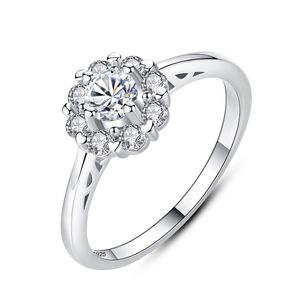 AAA Zirkon Ring S925 Sterling Silber Glanz Zirkon Blumenmarke Ring Europa und amerikanische heiße beliebte Frauen High -End -Juwely Valentinstag Muttertag Geschenk SPC